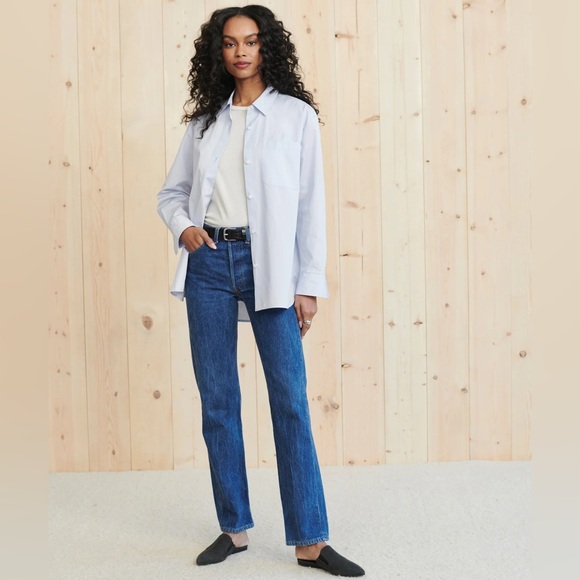 JENNI KAYNE Boyfriend Shirt - French Blue - Picture 1 of 13